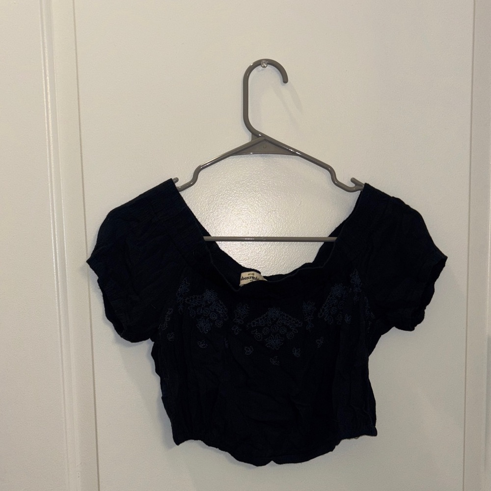 Embroidered Off the Shoulder Top